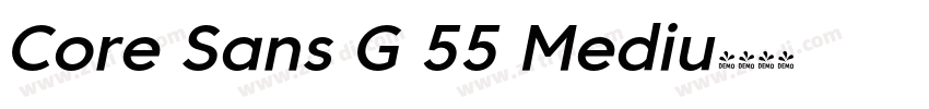 Core Sans G 55 Mediu字体转换 Core Sans G 55 Mediu字体转换